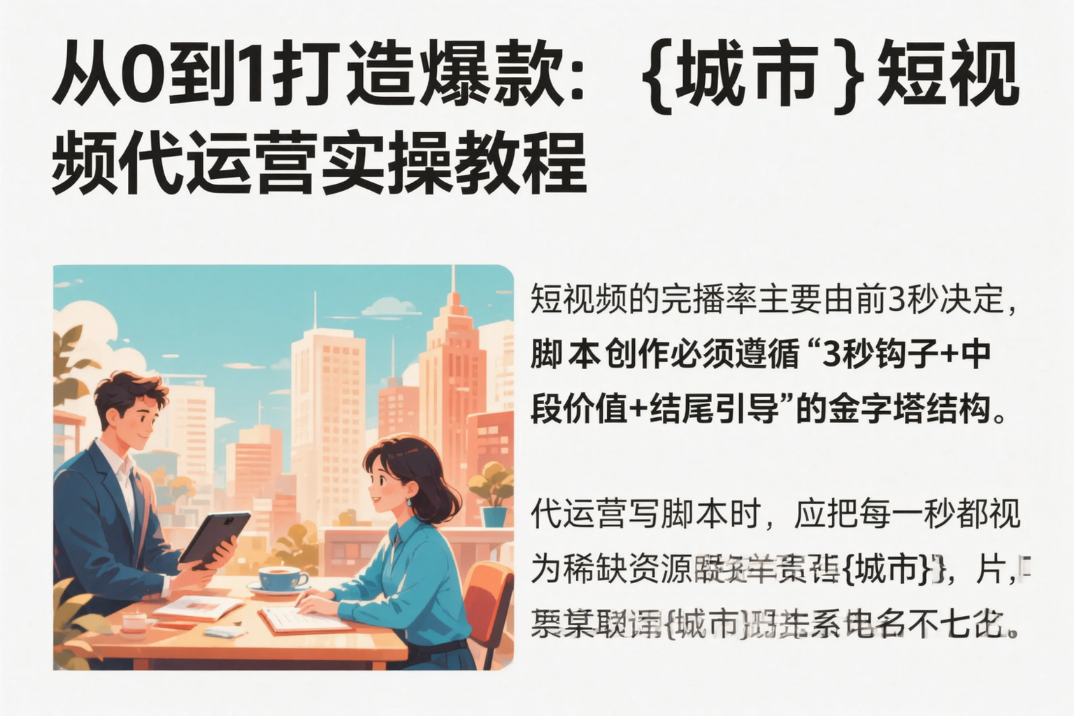 从0到1打造爆款：海北短视频代运营实操教程