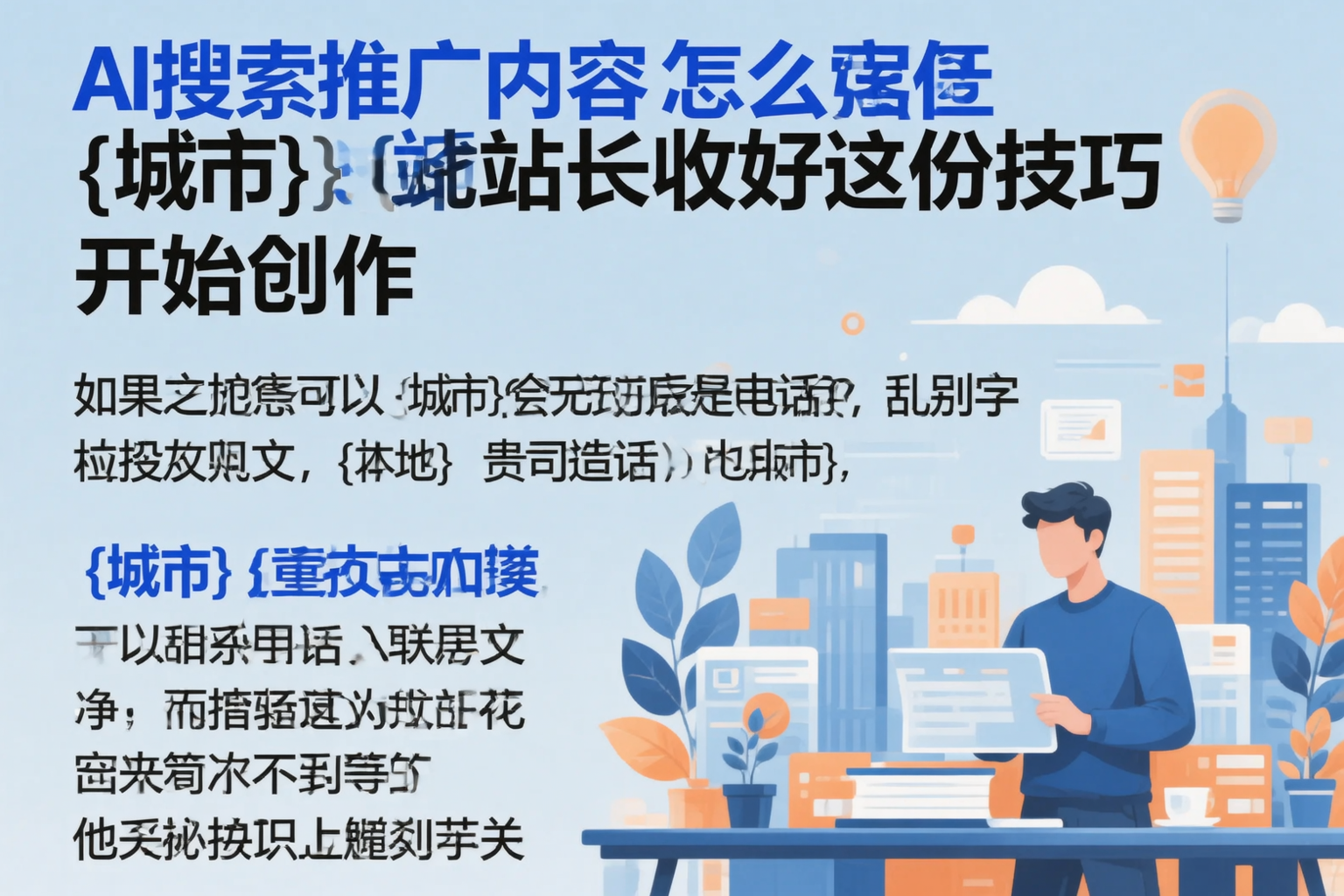 AI搜索推广内容怎么写?海北站长收好这份技巧