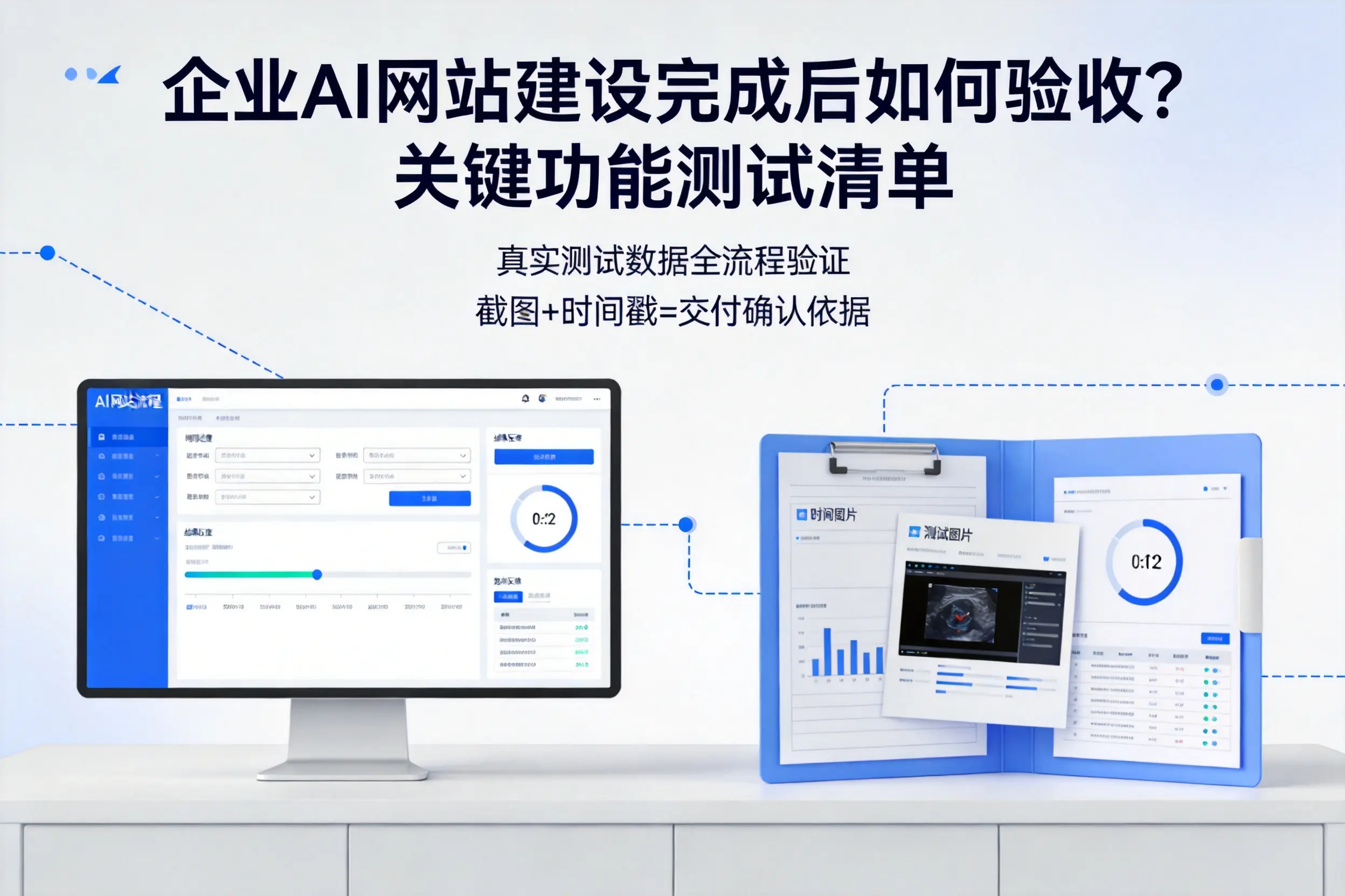 海北企业AI网站建设完成后如何验收？关键功能测试清单