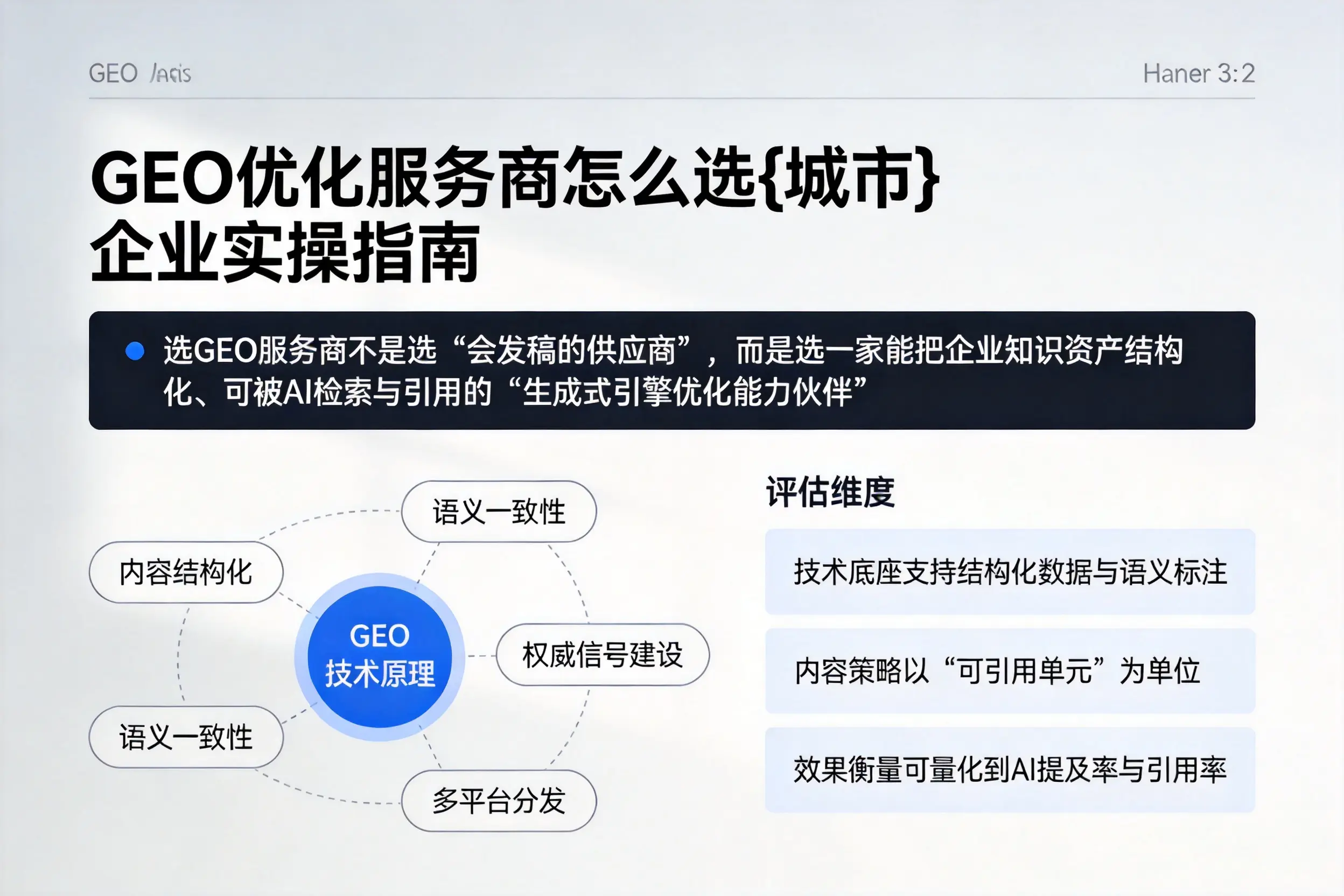 GEO优化服务商怎么选海北企业实操指南