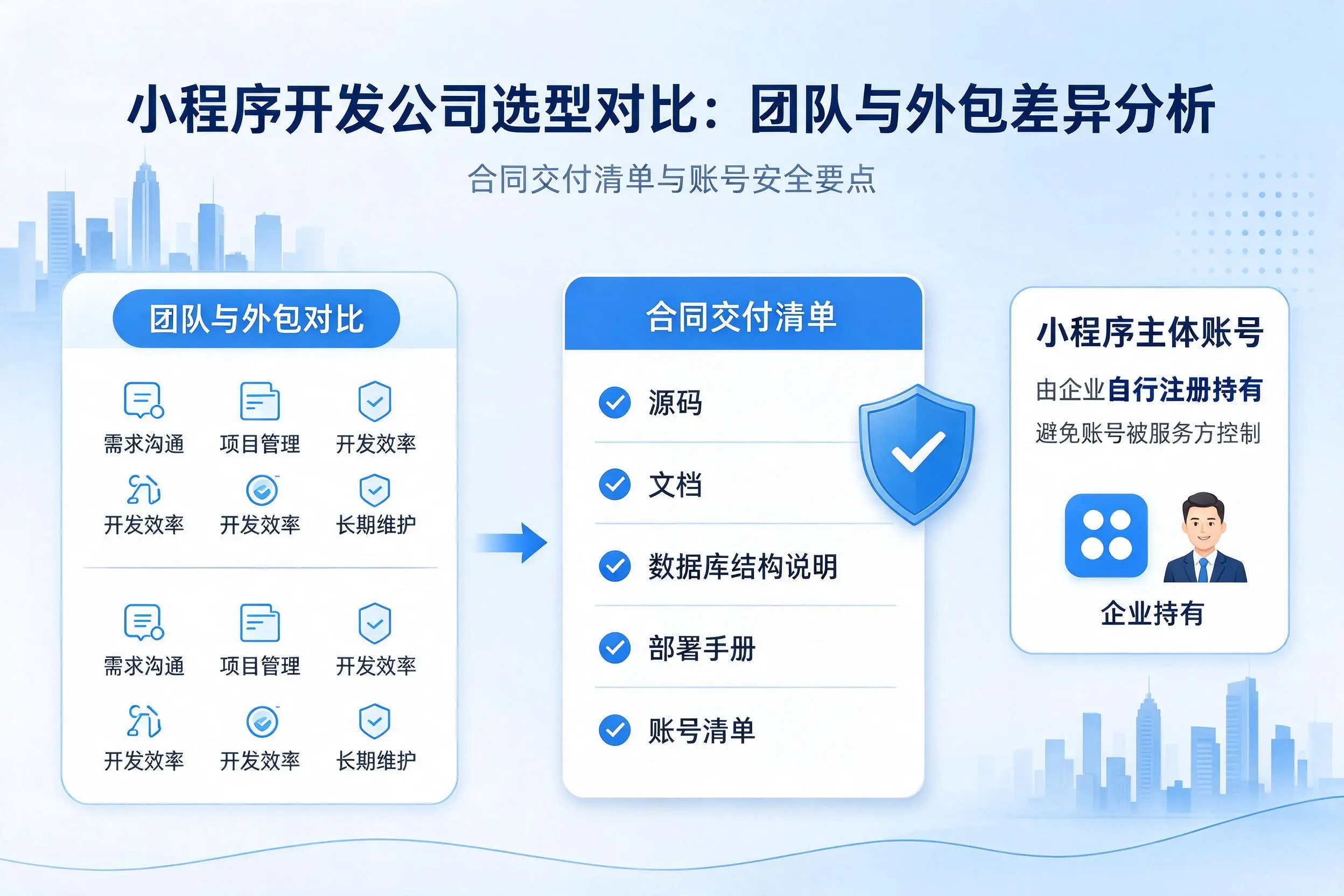 海北小程序开发公司选型对比：团队与外包差异分析