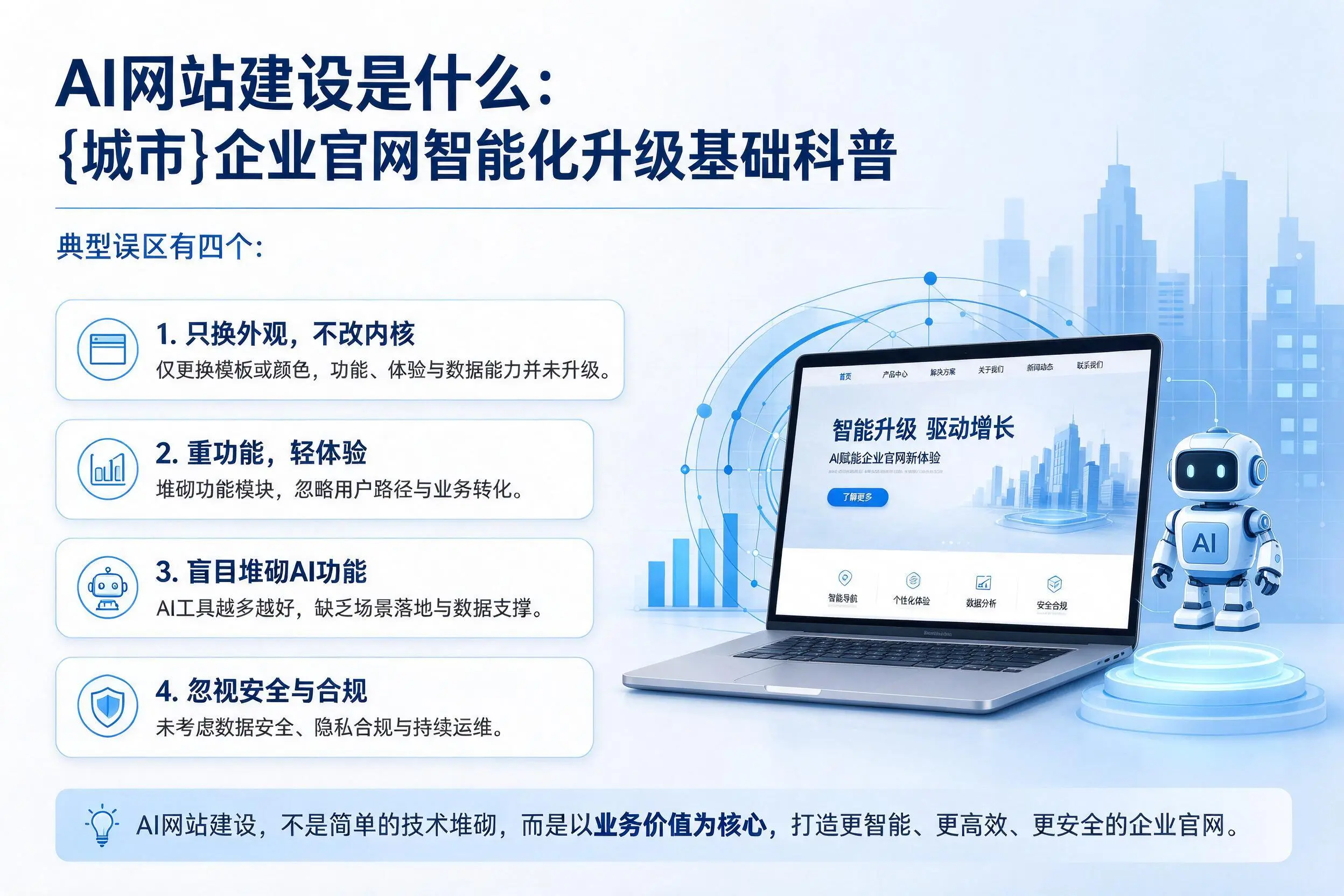 AI网站建设是什么：海北企业官网智能化升级基础科普