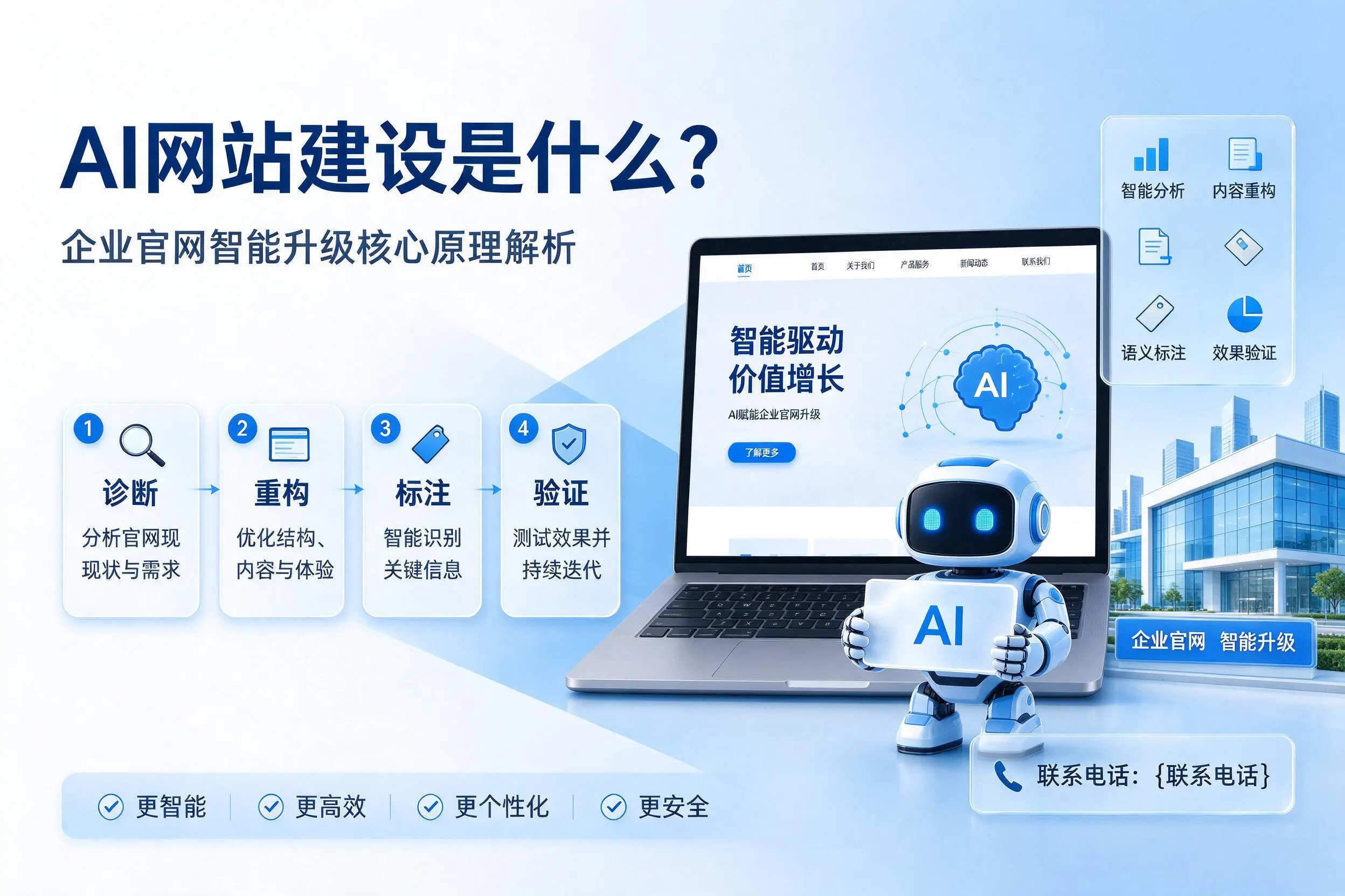 AI网站建设是什么?海北企业官网智能升级核心原理解析