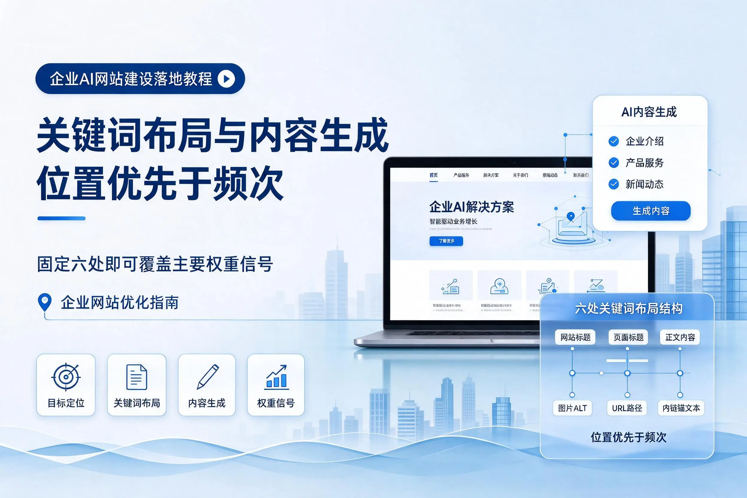 海北企业AI网站建设落地教程：关键词布局与内容生成